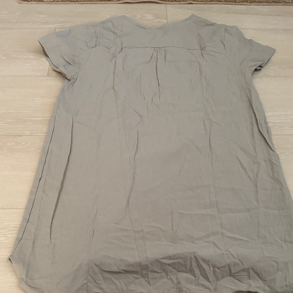 ✨Women's Gray V Neck Midi Dress - Picture 4 of 5